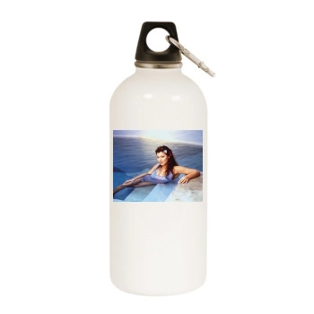 Ali Landry White Water Bottle With Carabiner