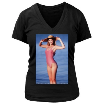 Ali Larter Women's Deep V-Neck TShirt