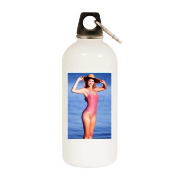 Ali Larter White Water Bottle With Carabiner