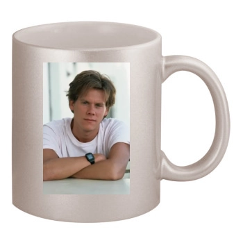 Kevin Bacon 11oz Metallic Silver Mug