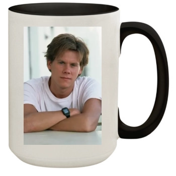 Kevin Bacon 15oz Colored Inner & Handle Mug