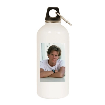 Kevin Bacon White Water Bottle With Carabiner