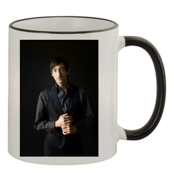 Adrien Brody 11oz Colored Rim & Handle Mug