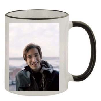 Adrien Brody 11oz Colored Rim & Handle Mug