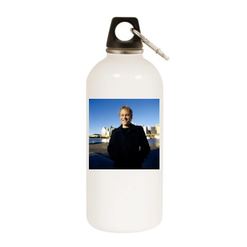 Heath Ledger White Water Bottle With Carabiner