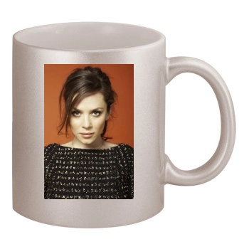 Anna Friel 11oz Metallic Silver Mug