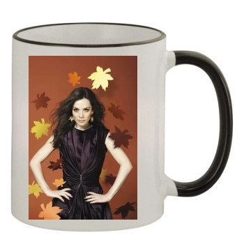 Anna Friel 11oz Colored Rim & Handle Mug