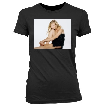 Ashley Tisdale Women's Junior Cut Crewneck T-Shirt