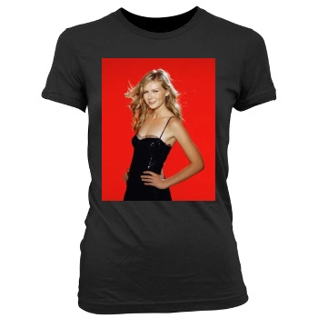 Ashley Tisdale Women's Junior Cut Crewneck T-Shirt