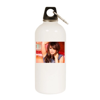 Ashley Tisdale White Water Bottle With Carabiner