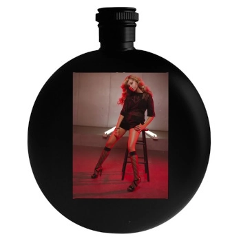 Ashley Tisdale Round Flask