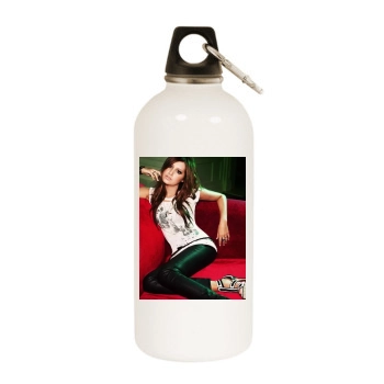 Ashley Tisdale White Water Bottle With Carabiner