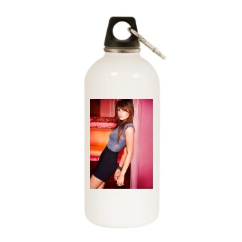 Ashley Tisdale White Water Bottle With Carabiner