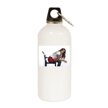 Ashley Tisdale White Water Bottle With Carabiner