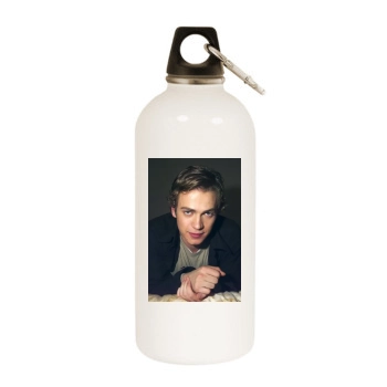 Hayden Christensen White Water Bottle With Carabiner