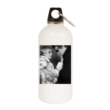 Hayden Christensen White Water Bottle With Carabiner