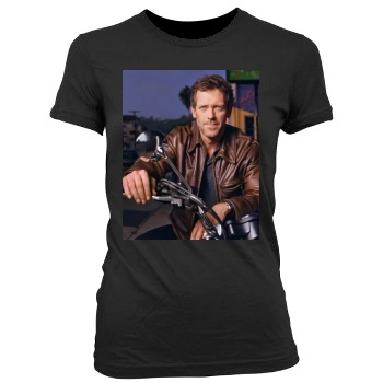 Hugh Laurie Women's Junior Cut Crewneck T-Shirt