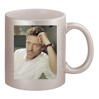 Hugh Laurie 11oz Metallic Silver Mug