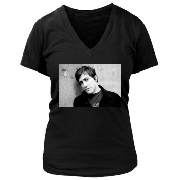 Jake Gyllenhaal Women's Deep V-Neck TShirt