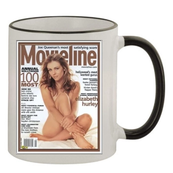 Elizabeth Hurley 11oz Colored Rim & Handle Mug