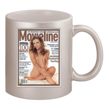 Elizabeth Hurley 11oz Metallic Silver Mug