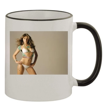 Elizabeth Hurley 11oz Colored Rim & Handle Mug