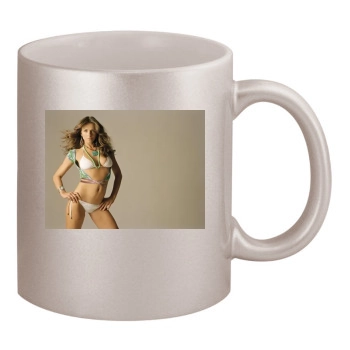 Elizabeth Hurley 11oz Metallic Silver Mug