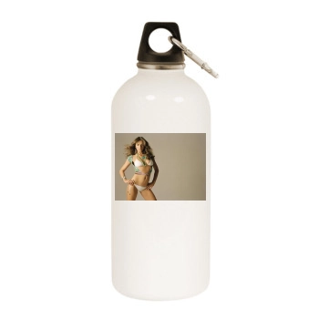 Elizabeth Hurley White Water Bottle With Carabiner