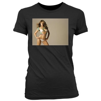 Elizabeth Hurley Women's Junior Cut Crewneck T-Shirt