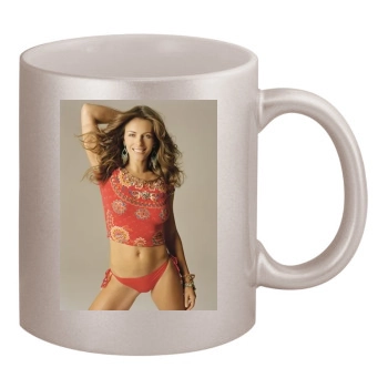 Elizabeth Hurley 11oz Metallic Silver Mug