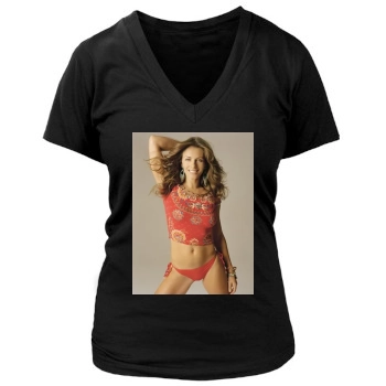 Elizabeth Hurley Women's Deep V-Neck TShirt