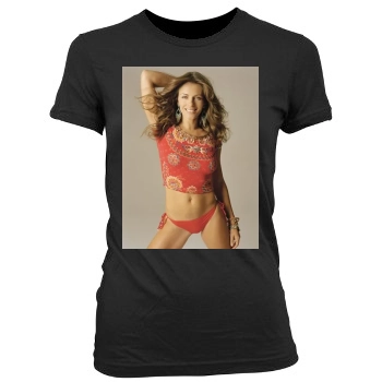 Elizabeth Hurley Women's Junior Cut Crewneck T-Shirt