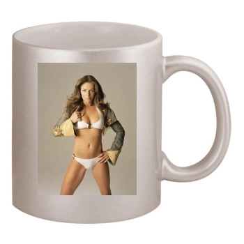 Elizabeth Hurley 11oz Metallic Silver Mug