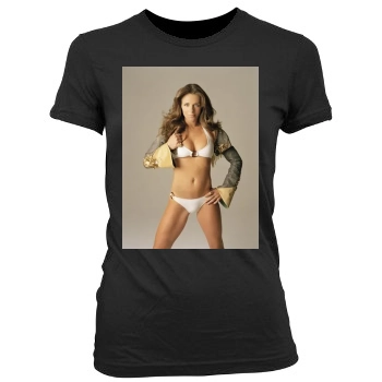 Elizabeth Hurley Women's Junior Cut Crewneck T-Shirt