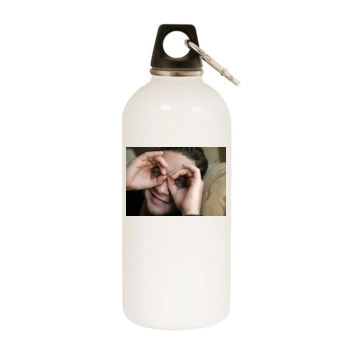 Shia LaBeouf White Water Bottle With Carabiner