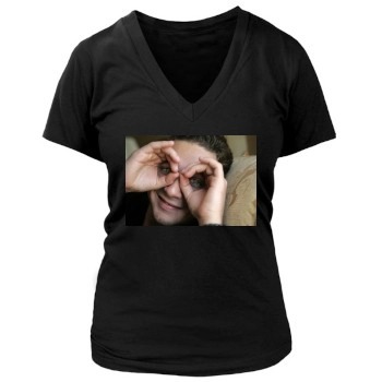 Shia LaBeouf Women's Deep V-Neck TShirt