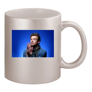 Simon Baker 11oz Metallic Silver Mug