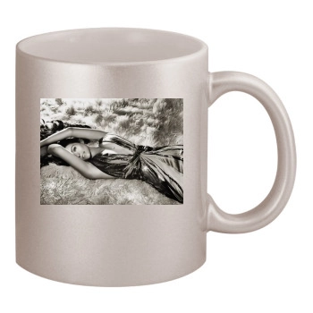 Elizabeth Hurley 11oz Metallic Silver Mug