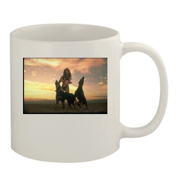 Elizabeth Hurley 11oz White Mug