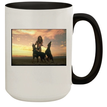 Elizabeth Hurley 15oz Colored Inner & Handle Mug