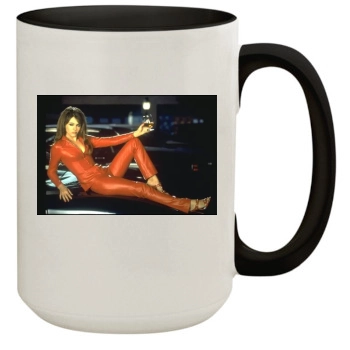 Elizabeth Hurley 15oz Colored Inner & Handle Mug