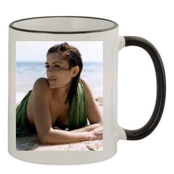 Elizabeth Hurley 11oz Colored Rim & Handle Mug