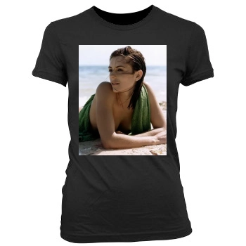 Elizabeth Hurley Women's Junior Cut Crewneck T-Shirt