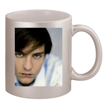 Tobey Maguire 11oz Metallic Silver Mug