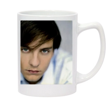 Tobey Maguire 14oz White Statesman Mug