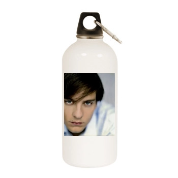 Tobey Maguire White Water Bottle With Carabiner