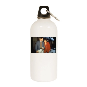 Elizabeth Hurley White Water Bottle With Carabiner