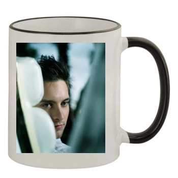 Tobey Maguire 11oz Colored Rim & Handle Mug