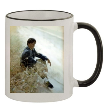 Tobey Maguire 11oz Colored Rim & Handle Mug