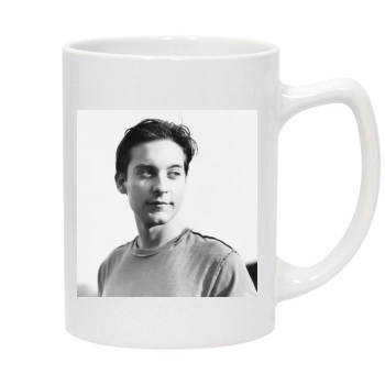 Tobey Maguire 14oz White Statesman Mug